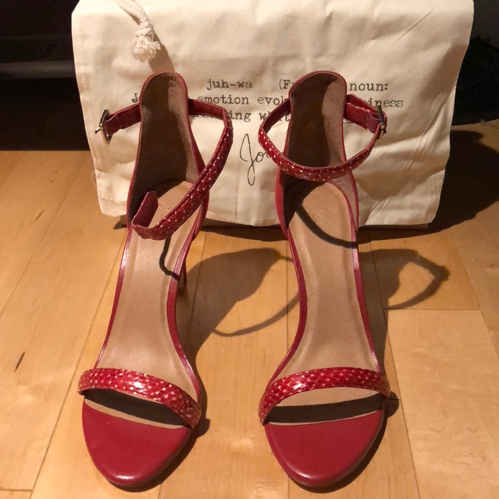 Joie red dotted sandals. 3” size 10. New - Picture 3 of 8